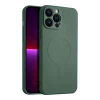 Casify Siliconen Hoesje met MagSafe voor de iPhone 13 Pro Max - Legergroen
