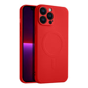 Casify Siliconen Hoesje met MagSafe voor de iPhone 13 Pro Max - Rood
