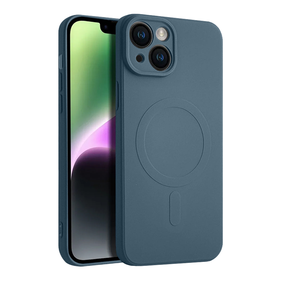 Casify Siliconen Hoesje met MagSafe voor de iPhone 14 - Blauw