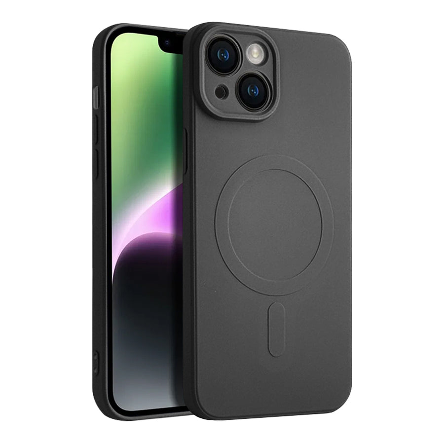 Casify Siliconen Hoesje met MagSafe voor de iPhone 14 - Zwart