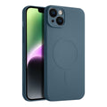 Casify Siliconen Hoesje met MagSafe voor de iPhone 14 Plus - Blauw