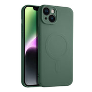 Casify Siliconen Hoesje met MagSafe voor de iPhone 15 Plus - Legergroen