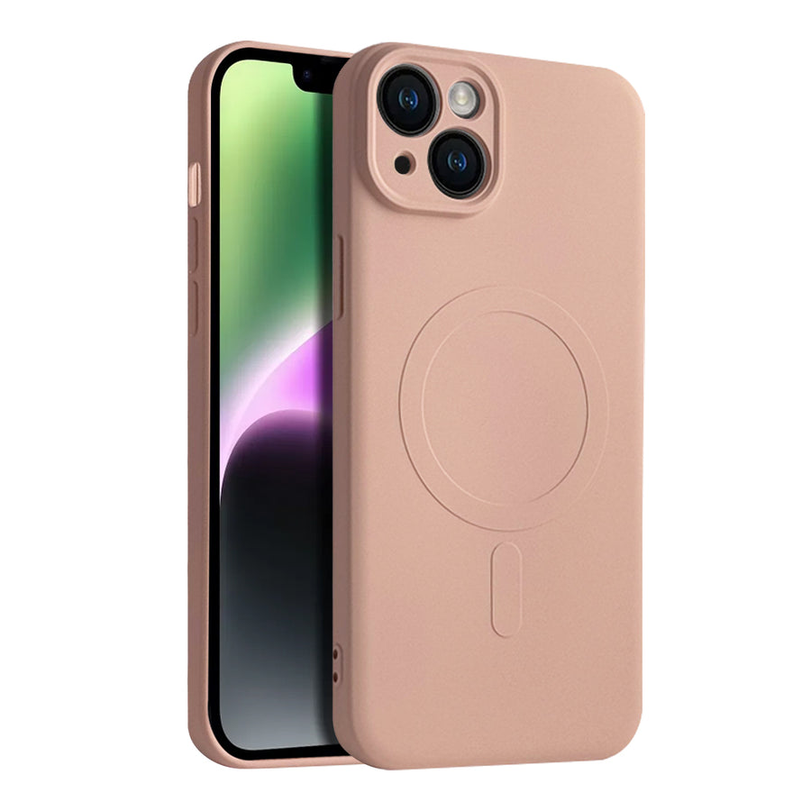 Casify Siliconen Hoesje met MagSafe voor de iPhone 15 Plus - Roze