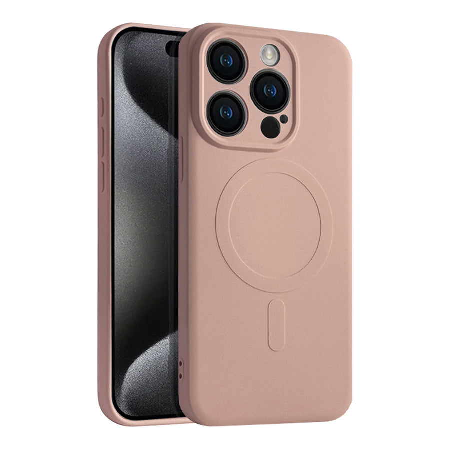 Casify Siliconen Hoesje met MagSafe voor de iPhone 15 Pro - Roze
