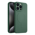 Casify Siliconen Hoesje met MagSafe voor de iPhone 15 Pro Max - Legergroen