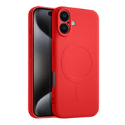 Casify Siliconen Hoesje met MagSafe voor de iPhone 16 - Rood