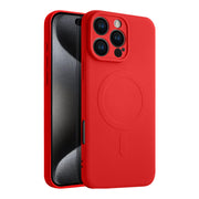 Casify Siliconen Hoesje met MagSafe voor de iPhone 16 Pro Max - Rood