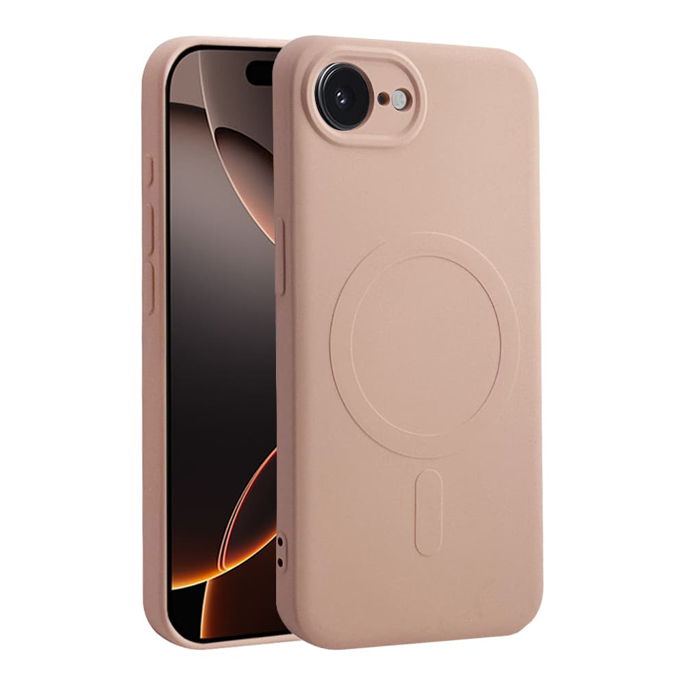 Casify Siliconen Hoesje met MagSafe voor de iPhone 17e / 16e - Roze