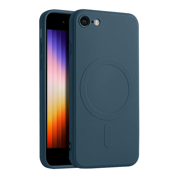 Casify Siliconen Hoesje met MagSafe voor de iPhone SE (2022 / 2020) / 8 - Blauw