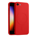 Casify Siliconen Hoesje met MagSafe voor de iPhone SE (2022 / 2020) / 8 - Rood