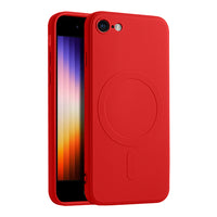 Casify Siliconen Hoesje met MagSafe voor de iPhone SE (2022 / 2020) / 8 - Rood