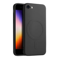 Casify Siliconen Hoesje met MagSafe voor de iPhone SE (2022 / 2020) / 8 - Zwart