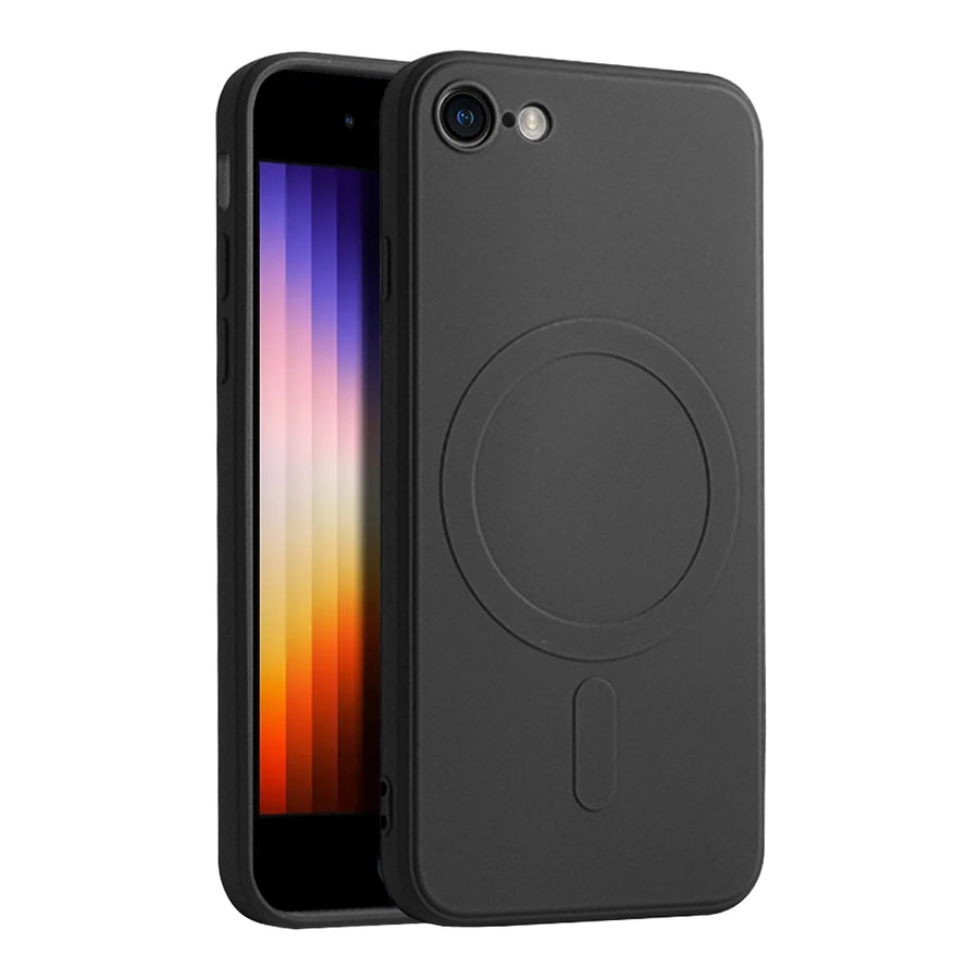 Casify Siliconen Hoesje met MagSafe voor de iPhone SE (2022 / 2020) / 8 - Zwart