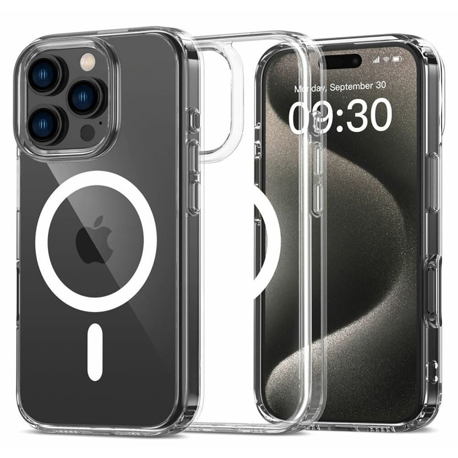 Casify Doorzichtig Hoesje met MagSafe voor de iPhone 16 Pro - Transparant