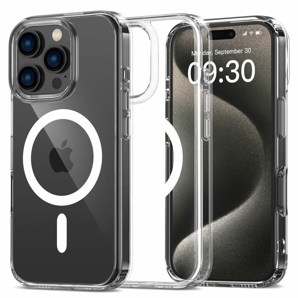 Casify Doorzichtig Hoesje met MagSafe voor de iPhone 16 Pro Max - Transparant