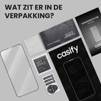Casify Gehard Glas Full Cover Screenprotector voor de iPhone 13 Pro Max / 14 Plus