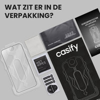Casify Gehard Glas Full Cover Screenprotector met installatiekit voor de iPhone Air