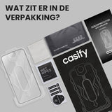 Casify Gehard Glas Full Cover Screenprotector met installatiekit voor de iPhone 16 Pro / 17 – productfoto 6