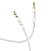 Hoco AUX kabel 3,5 mm Jack – Audio kabel Male to Male – 1 meter – Zilver