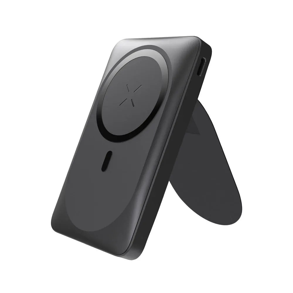 Forcell MagStand Powerbank met Standaard en MagSafe – 10.000 mAh – 20W – Zwart – productfoto 3