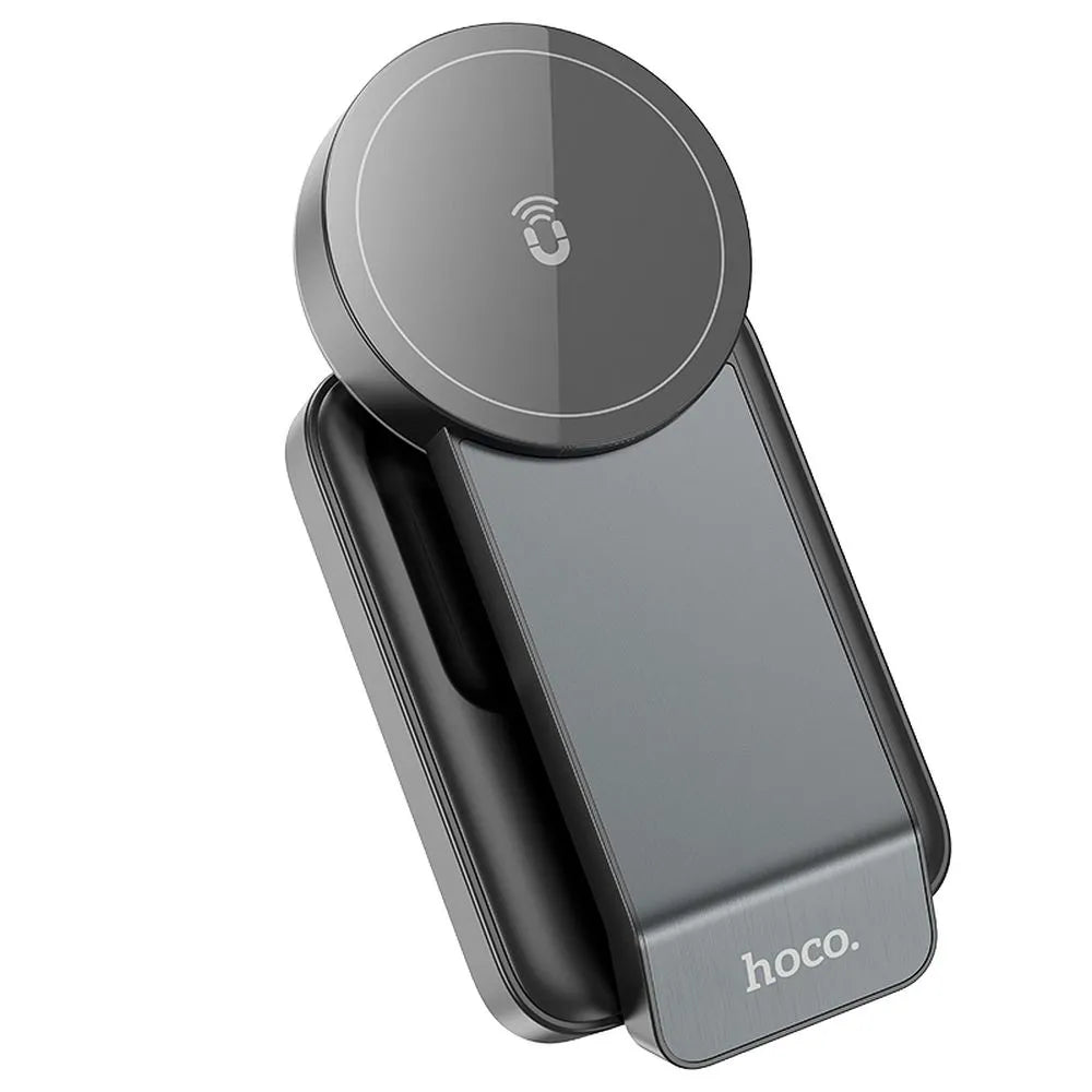 Hoco 3-in-1 Opvouwbare Draadloze Oplader met MagSafe – 15W – Zwart – productfoto 2