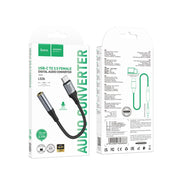 Hoco adapter USB-C naar 3,5 mm Jack – Audio adapter – 12 centimeter – Zwart