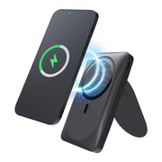 Forcell MagStand Powerbank met Standaard en MagSafe – 10.000 mAh – 20W – Zwart