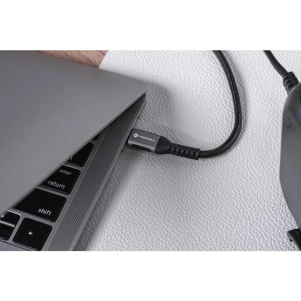 Forcell USB-C naar Lightning Kabel 27W PD – 1.2 meter – Zwart – productfoto 3