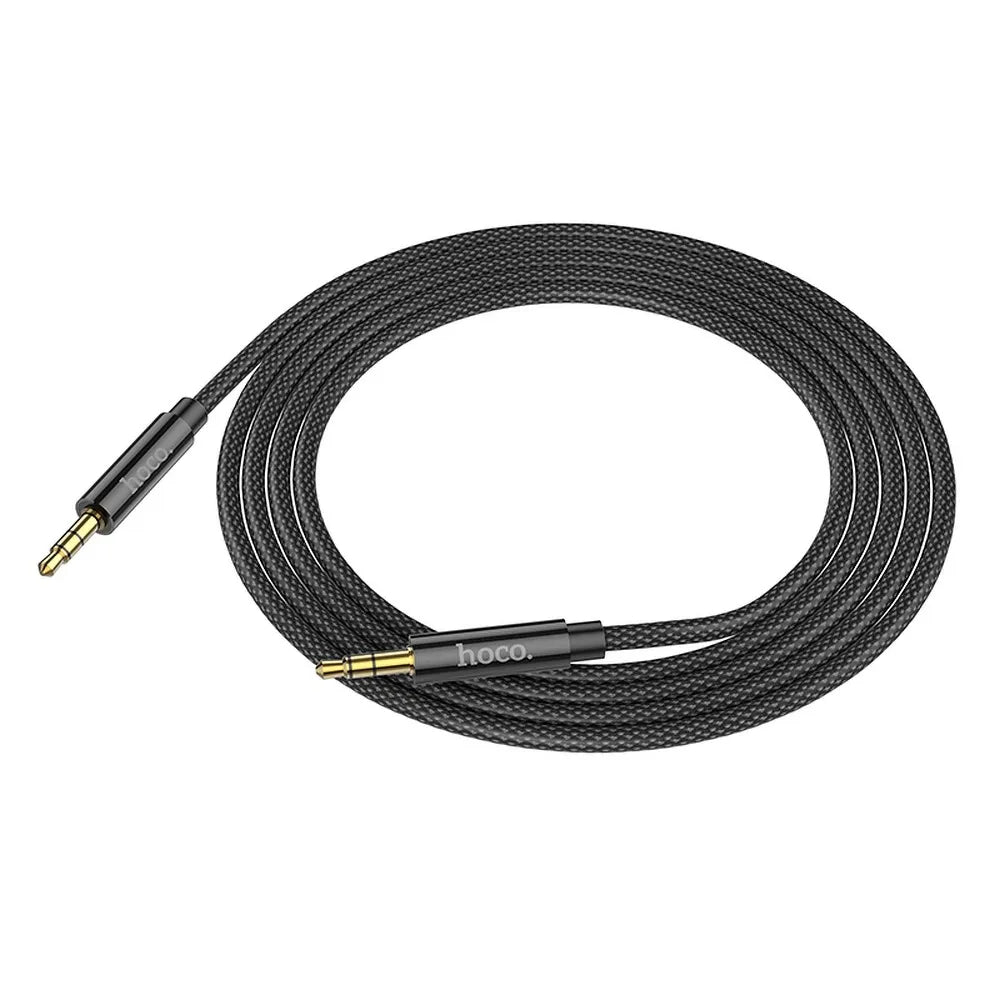 Hoco AUX kabel 3,5 mm Jack – Audio kabel Male to Male – 2 meter – Zwart – productfoto 2