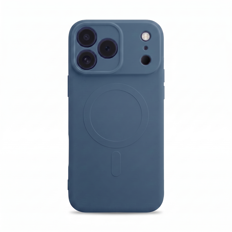 Casify Siliconen Hoesje met MagSafe voor de iPhone 17 Pro Max - Blauw