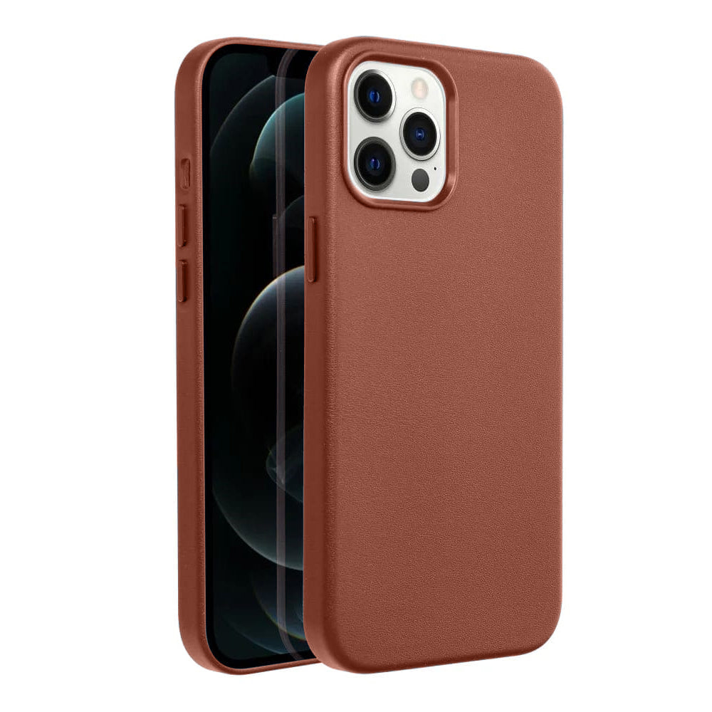 Casify Leren Hoesje met MagSafe voor de iPhone 12 Pro Max – Omber