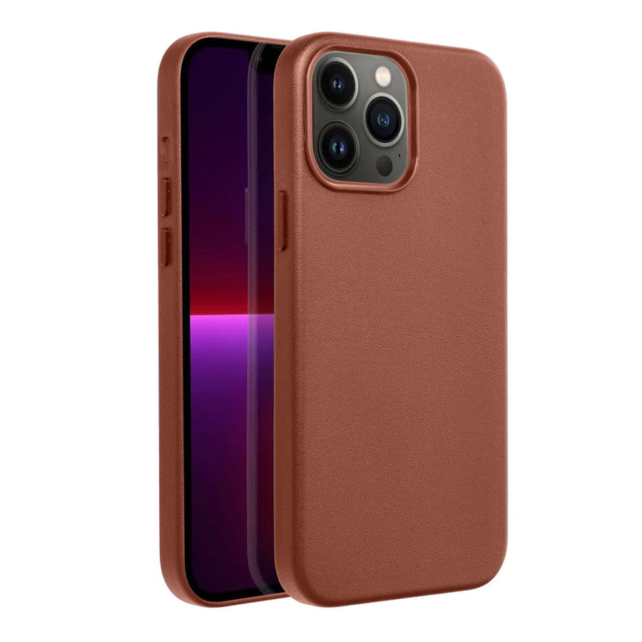 Casify Leren Hoesje met MagSafe voor de iPhone 13 Pro Max - Omber