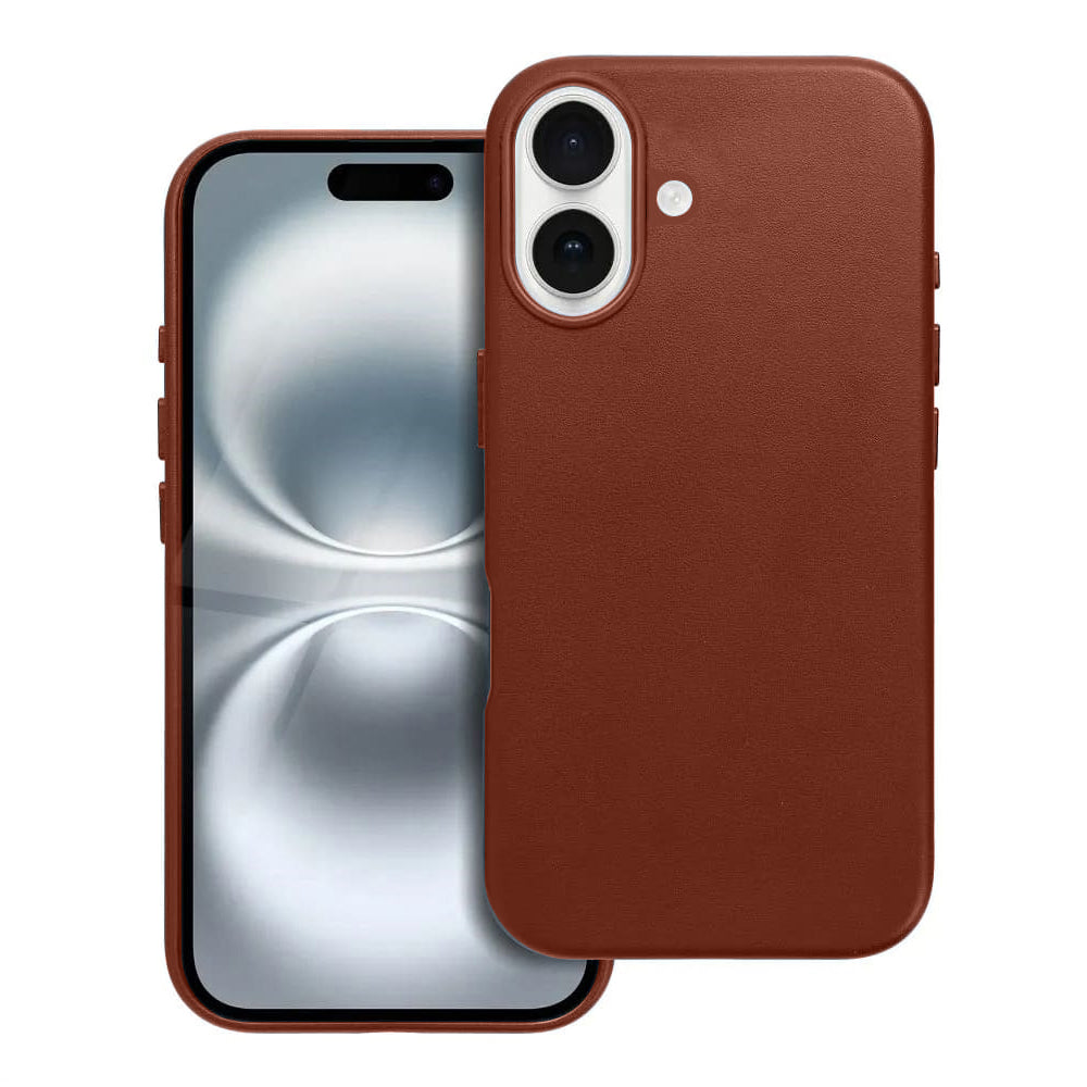 Casify Lederhülle mit MagSafe für das iPhone 16 Plus - Umbra
